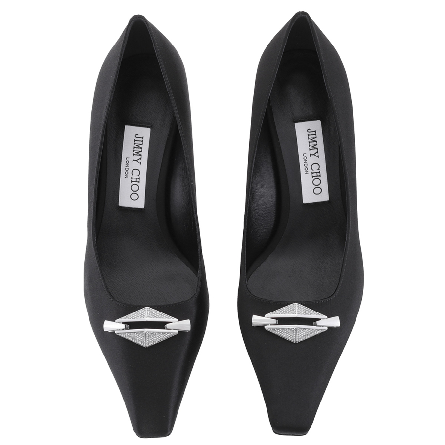 Jimmy Choo Ryker Embellished Satin Pumps