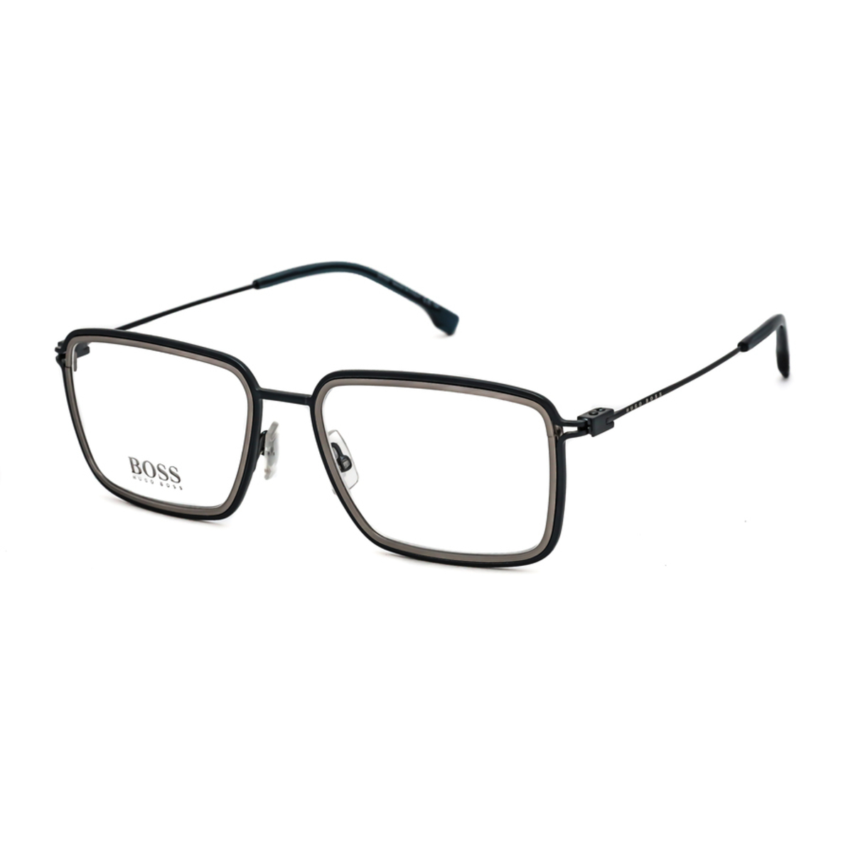 Hugo Boss Mens Blue Rectangular Eyeglass Frames BOSS12310DTY0056