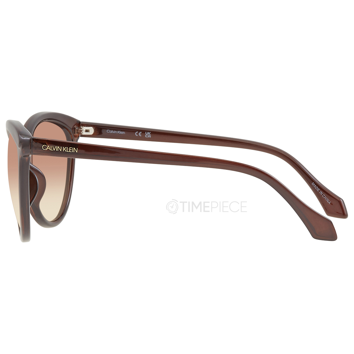 Calvin Klein Brown Cat Eye Ladies Sunglasses CK19534S 210 58