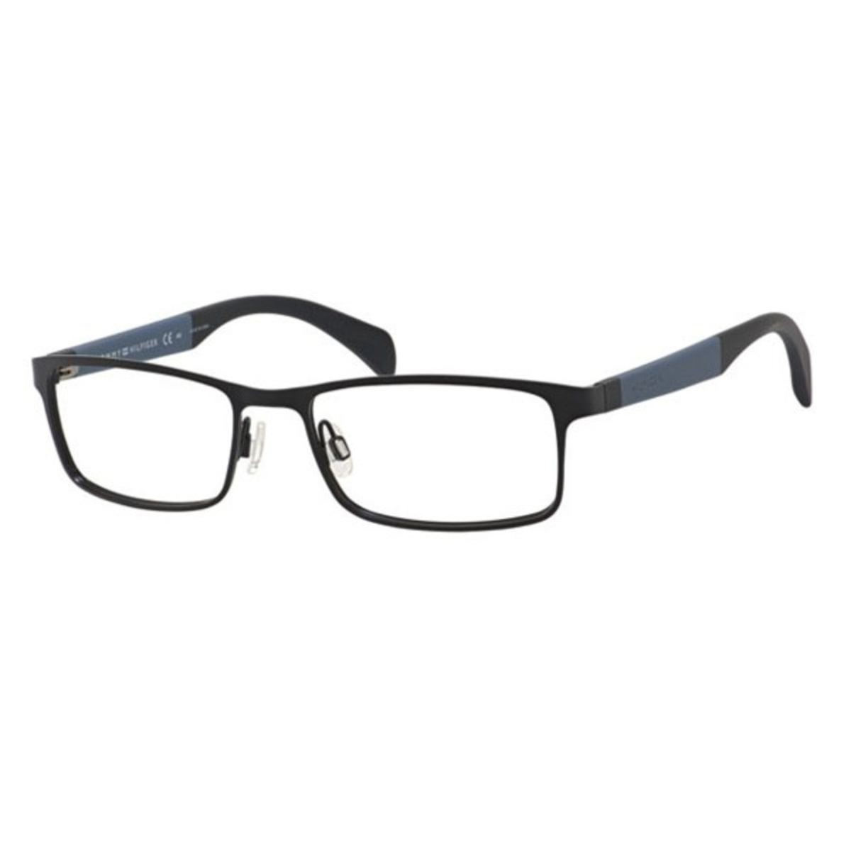 Tommy Hilfiger Unisex Black Rectangular Eyeglass Frames Th12590NIO0053