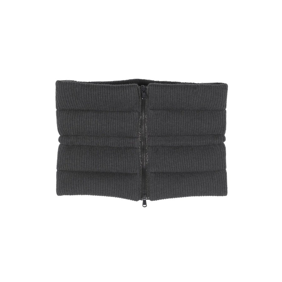 Brunello Cucinelli Dark Grey Wool Scarf, Brand Size OS (US Size OS)