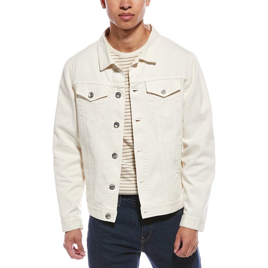 Brunello Cucinelli Cotton Trucker Jacket — White