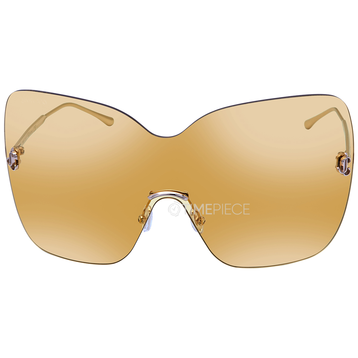 Jimmy Choo Yellow Gold Mirror Wrap Ladies Sunglasses ZELMA/S0J5G99