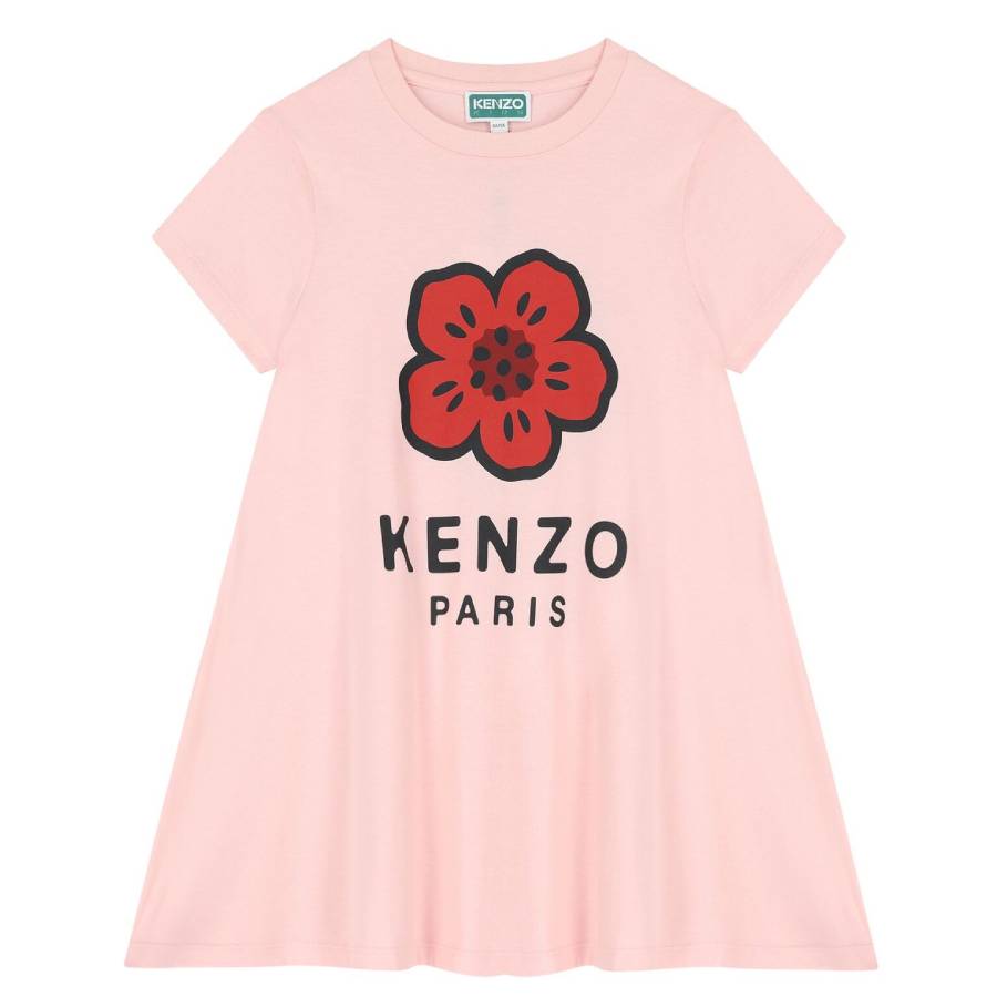 Kenzo Kids Boke Logo Short-Sleeve Dress