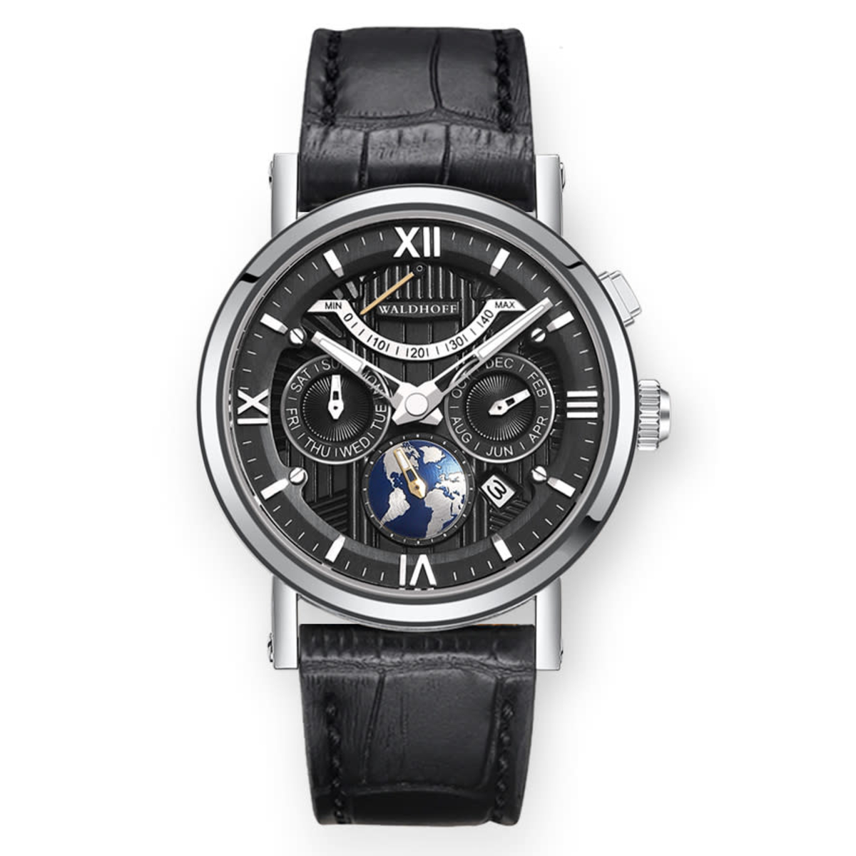 Waldhoff Multimatic II Automatic Black Dial Mens Watch Waldhoff ...