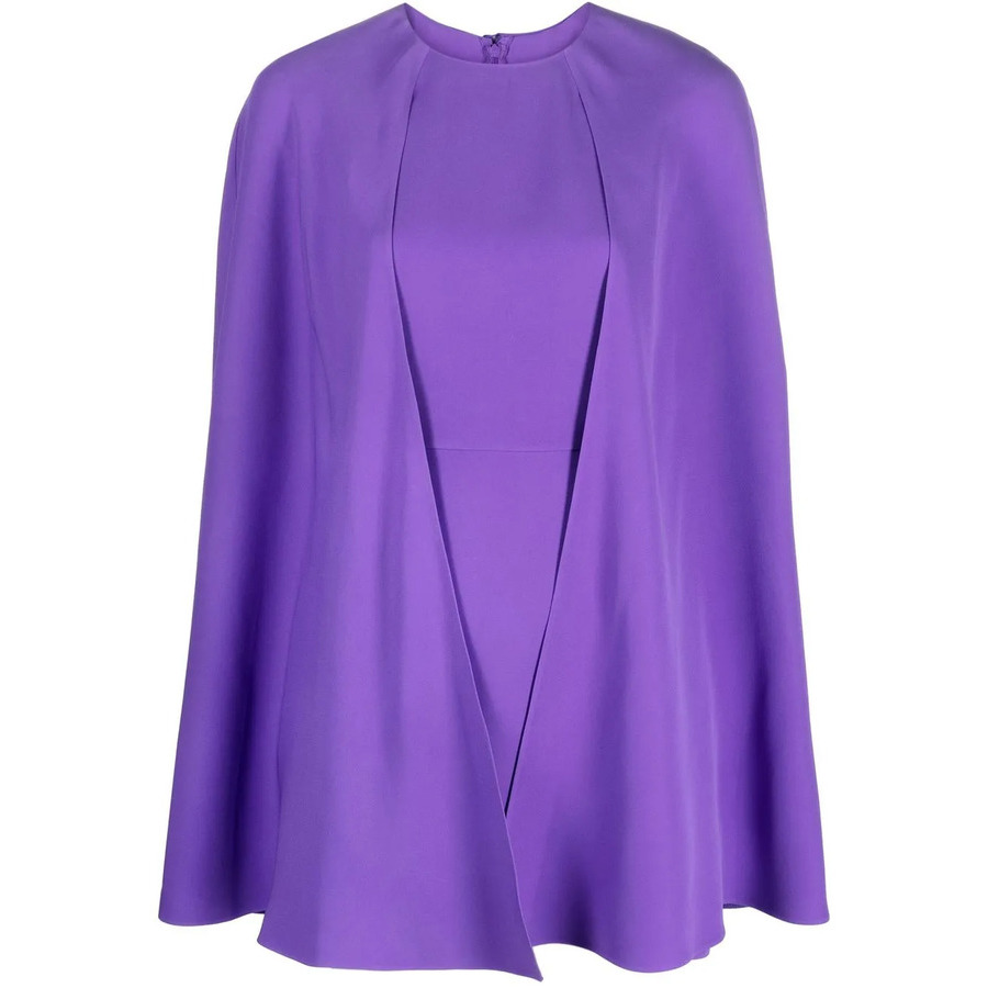 Valentino Garavani Cape-Style Silk Dress