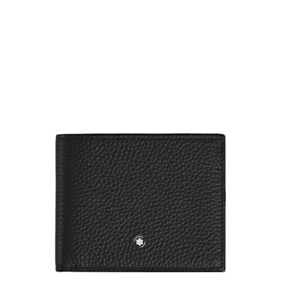 Montblanc Men's Grain Slim Bifold Wallet - Black