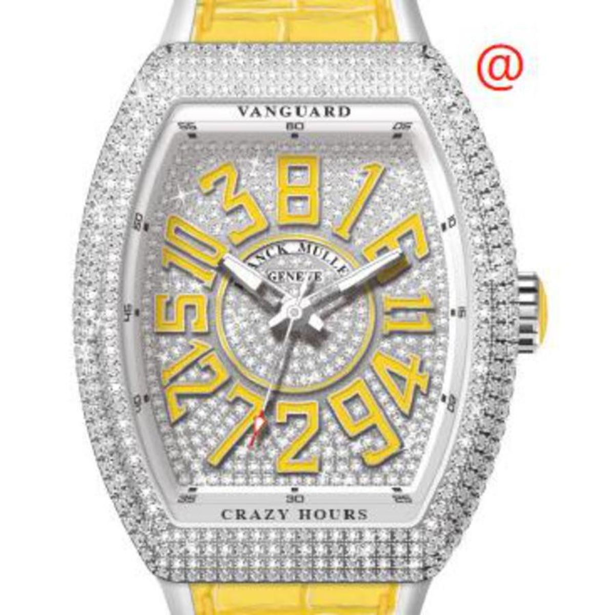 Franck muller outlet yellow crazy hours