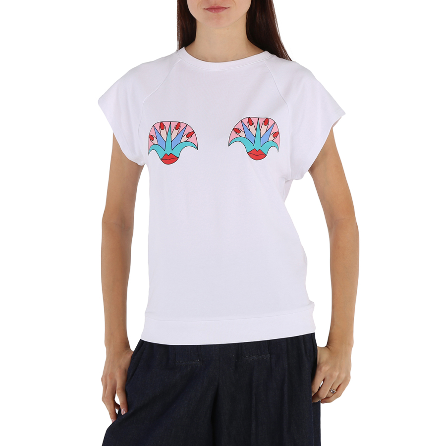Yazbukey Ladies White Short Sleeve Top