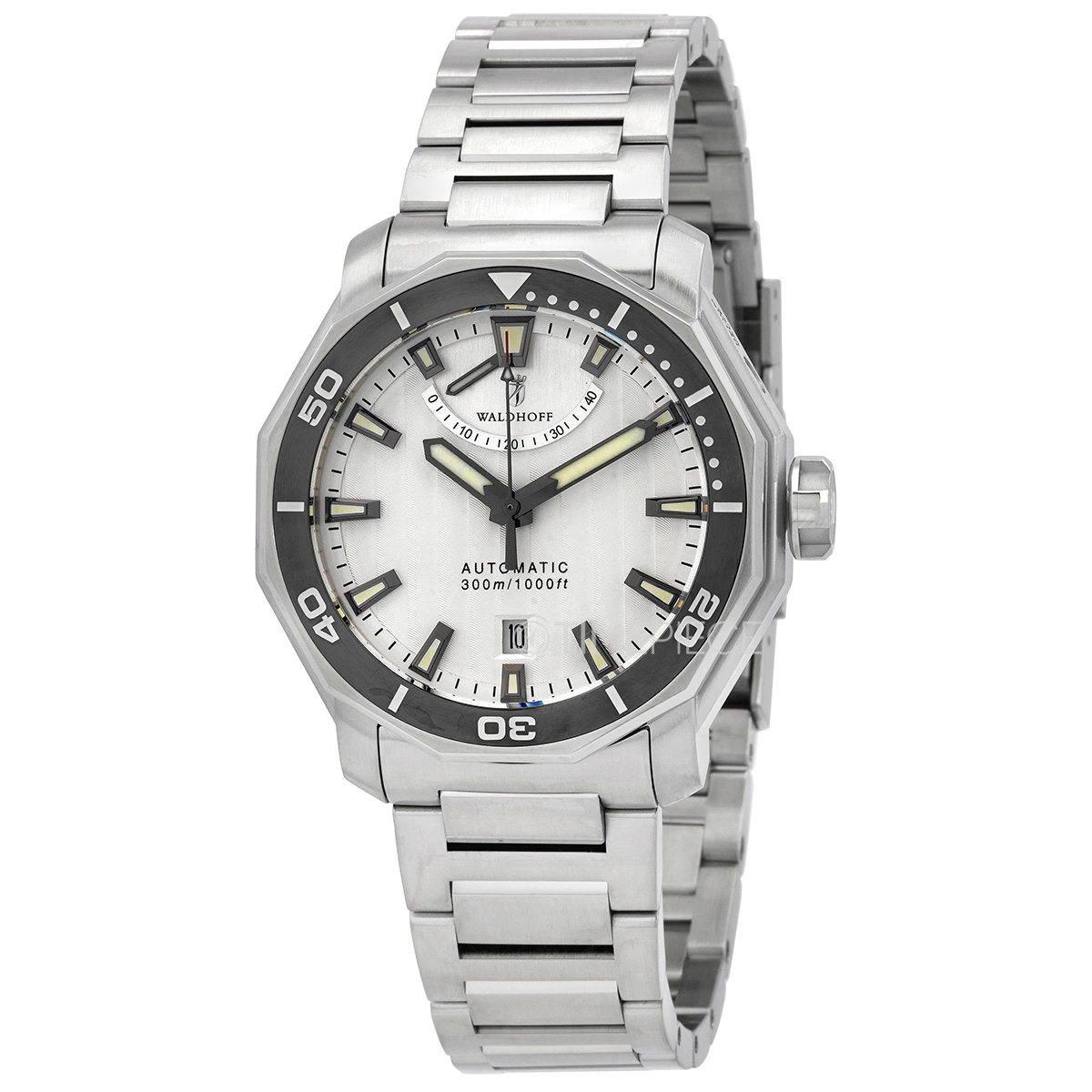 Waldhoff Seawolf Automatic Silver Dial Mens Watch Seawolf MW-13A