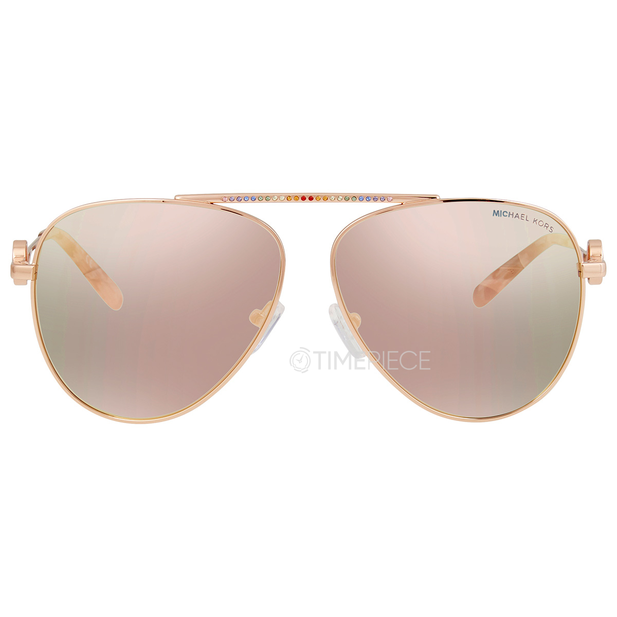 MICHAEL KORS MK1101B 101413 Light Gold Pilot 60 mm Women's Sunglasses