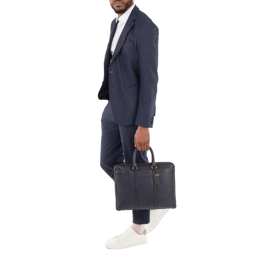 Coach Metropolitan Slim Leather Briefcase