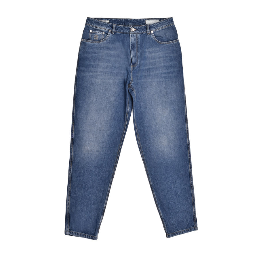 Brunello Cucinelli Medium Wash Denim Jeans Trousers