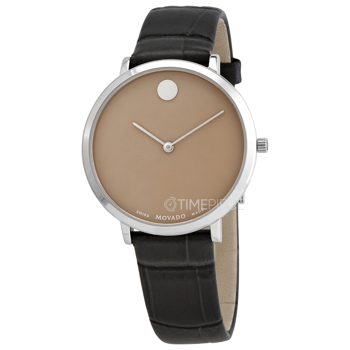 Movado Ultra Slim Quartz Beige Dial Ladies Watch 0607343