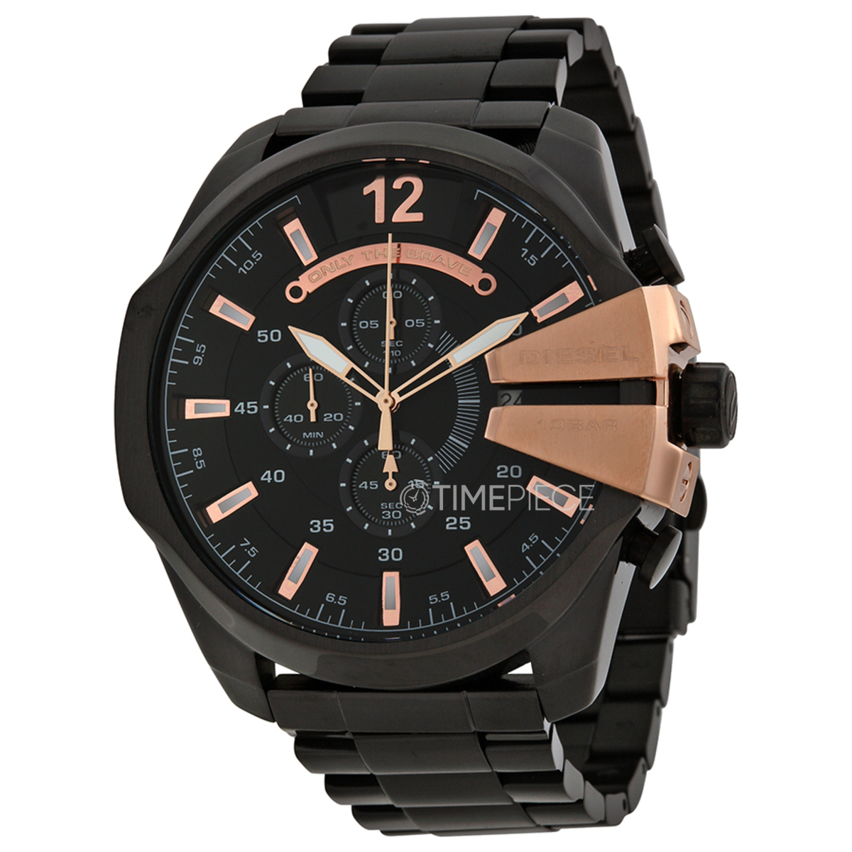 Diesel Chief Chronograph Black Dial Stainless Steel Mens Watch DZ4309