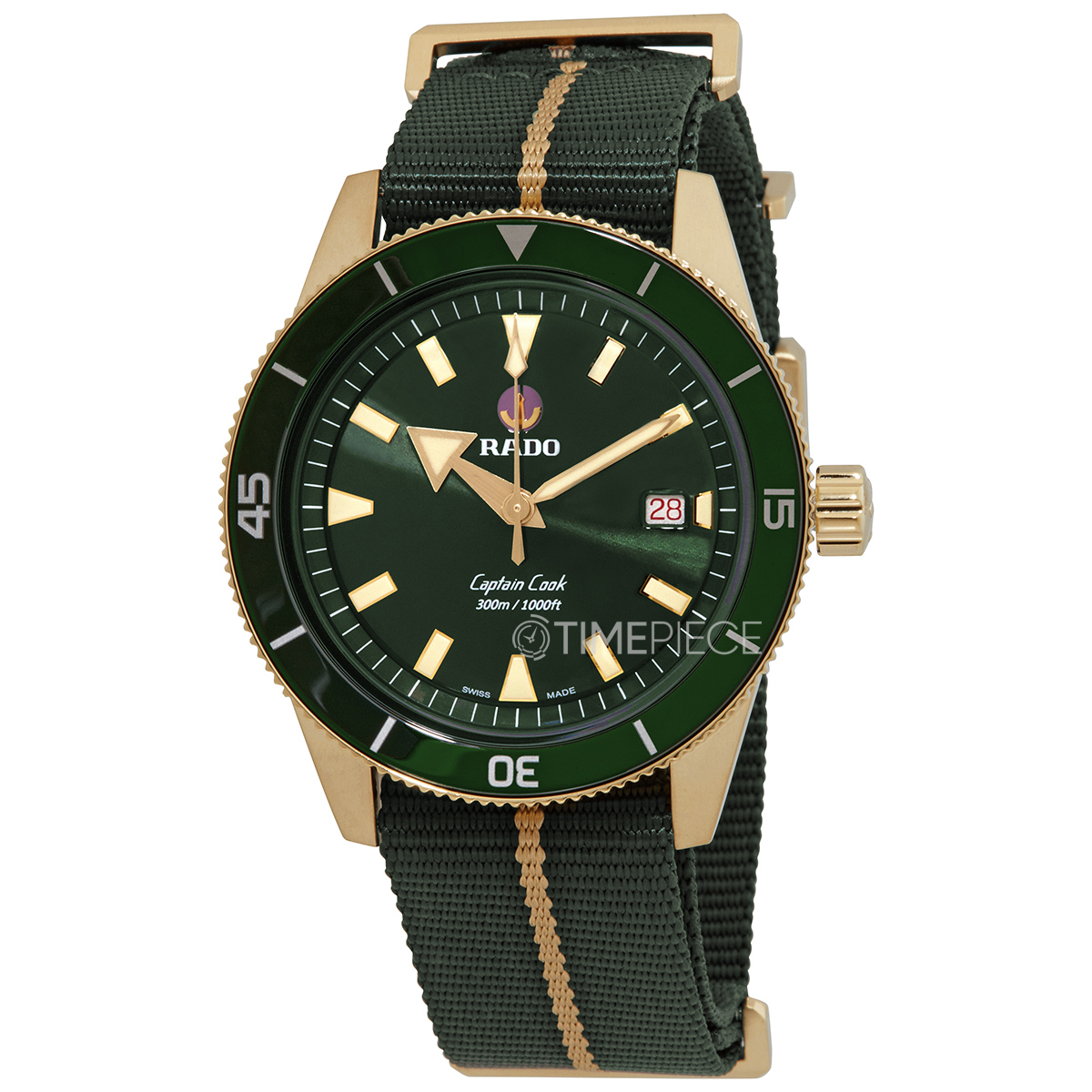 Rado Captain Cook Automatic Green Dial Mens Watch R32504317