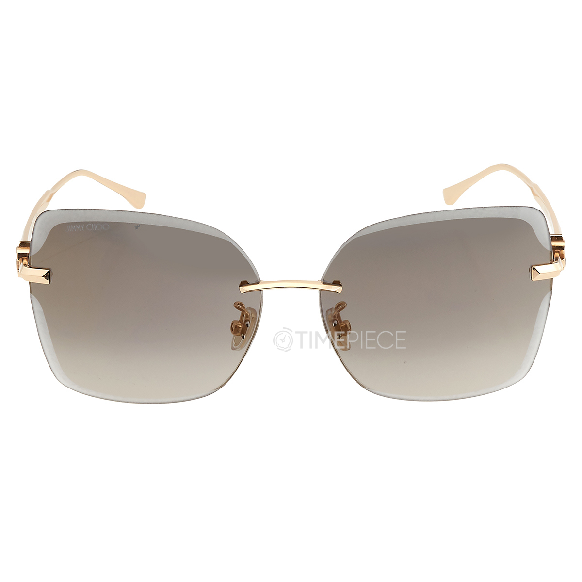 Jimmy Choo Grey Gradient Gold Mirror Square Ladies Sunglasses CORIN/G/S