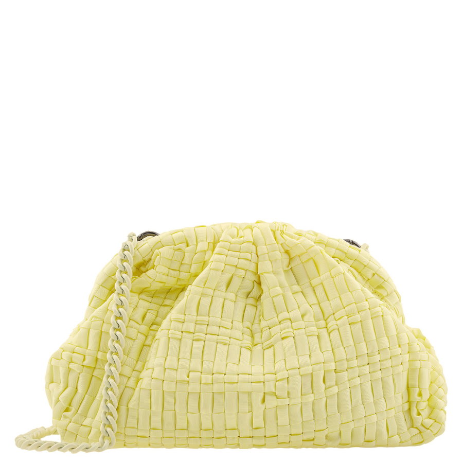 Maria La Rosa Ribbon Paglia Game Clutch