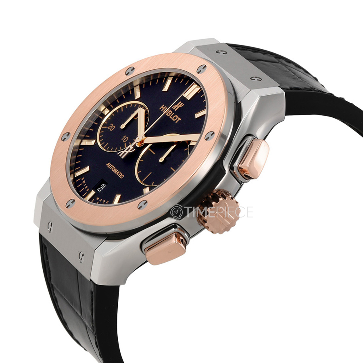 Hublot Classic Fusion Mat 18kt Rose Gold Black Dial Automatic