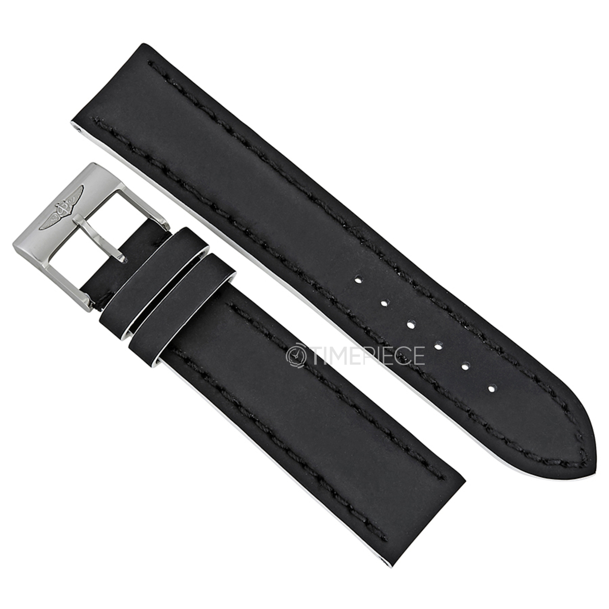Breitling Black Leather Watch Band Strap 22mm 20mm 226XA20BASA.1