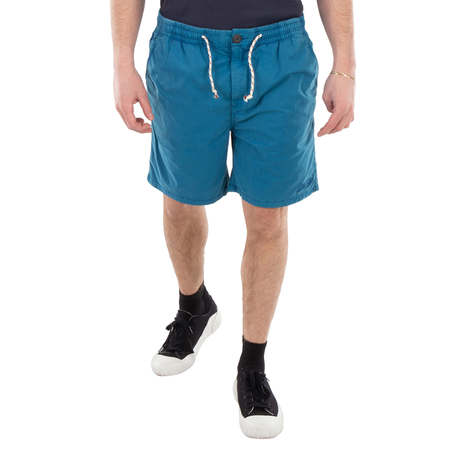 Superdry Drawstring Embroidered Logo Cotton Shorts, Size Large