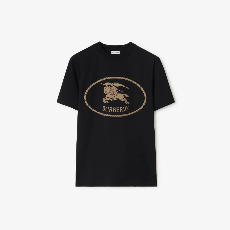 Burberry Knight Stamp Cotton T-shirt