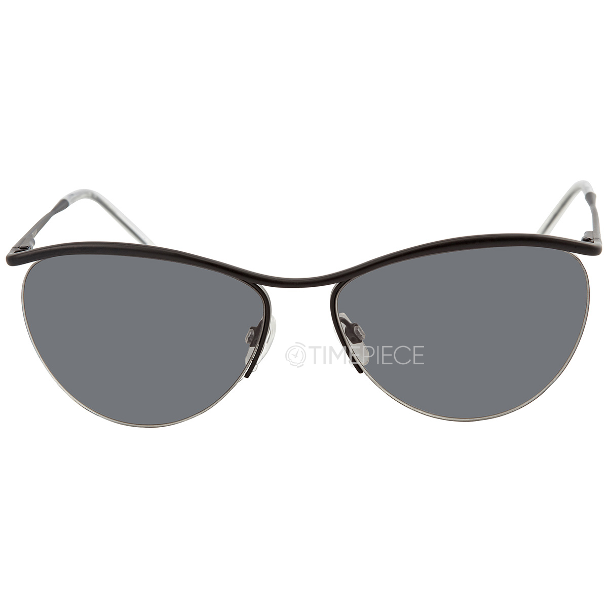 DKNY Grey Oval Unisex Sunglasses DK107S 001 56