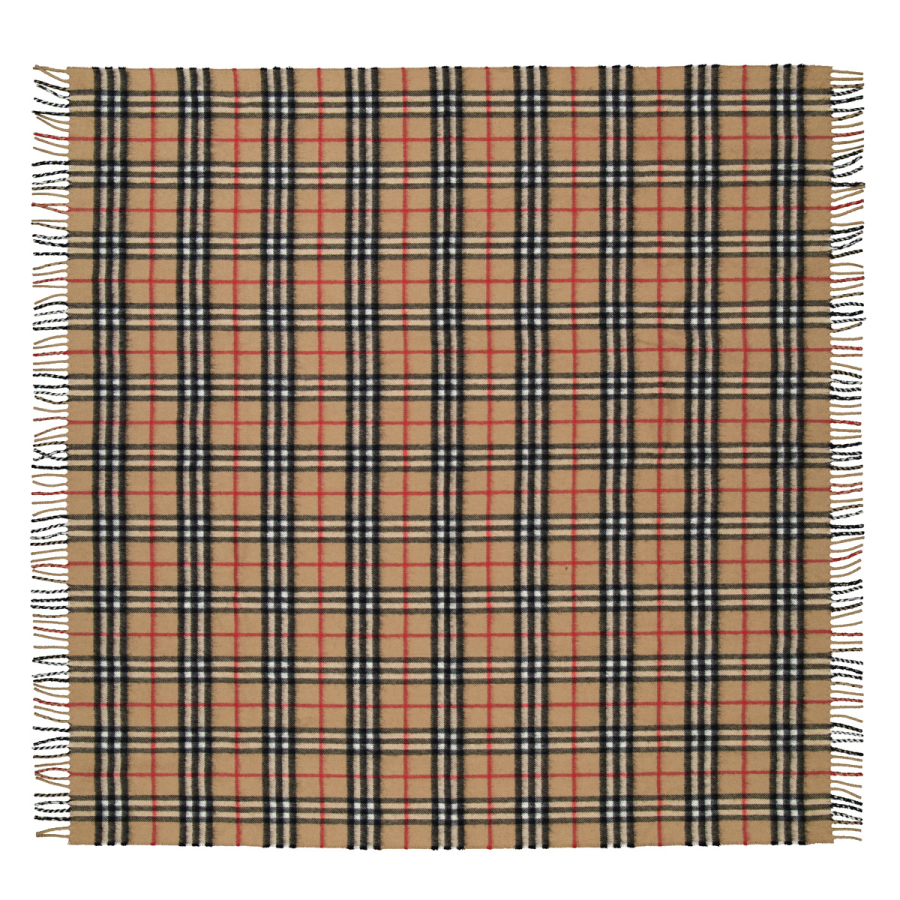 Burberry Baby Archive Beige Check Cashmere Blanket