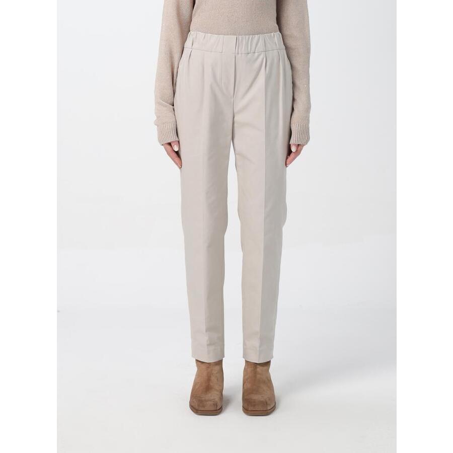 Brunello Cucinelli Wolight Beige Tailored Trousers