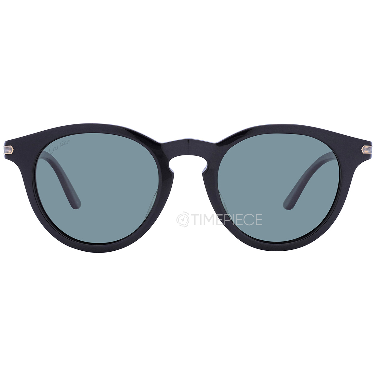 Cartier Green Polarized Oval Unisex Sunglasses CT0010S 001 48