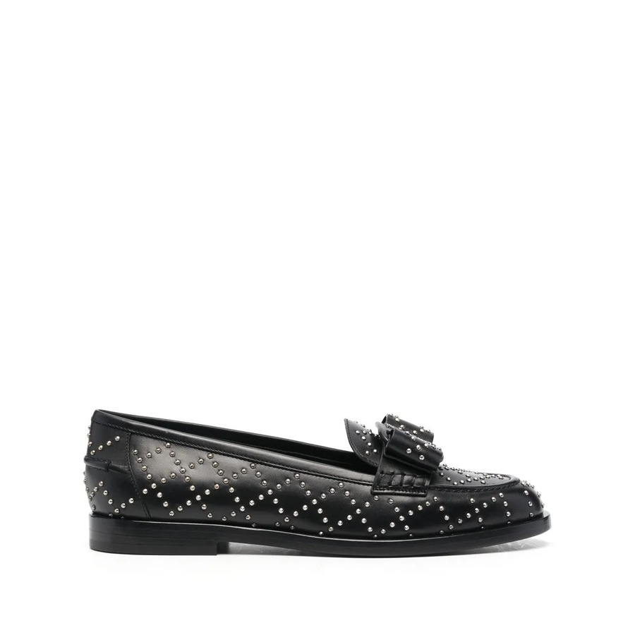 Ferragamo Womens Black Loafer Loafers