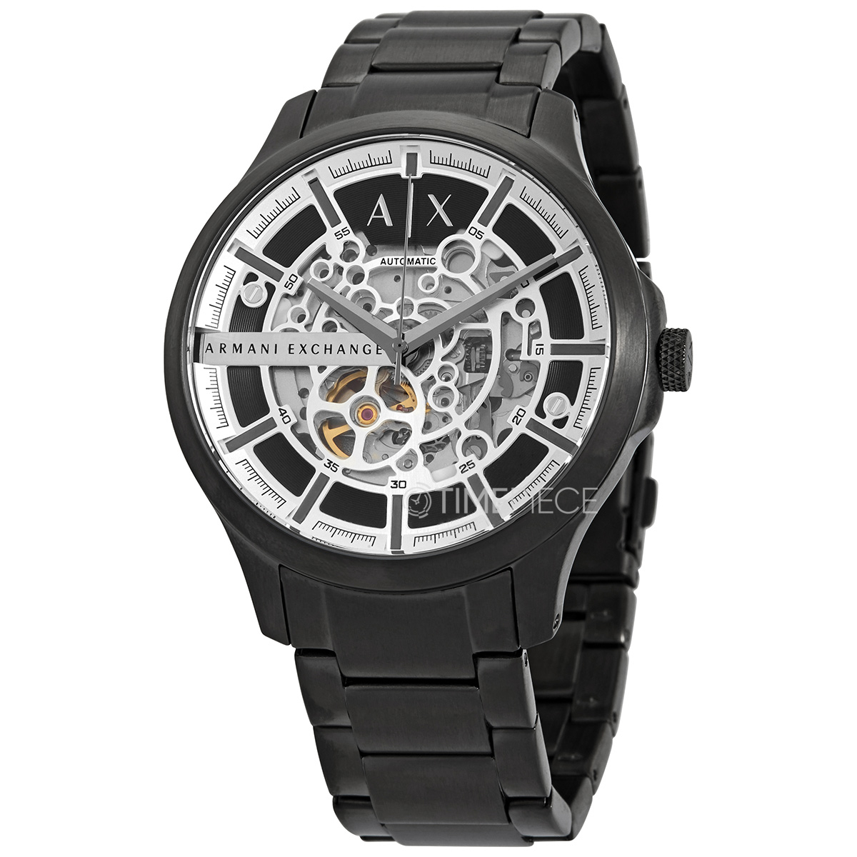 Armani Exchange Hampton Automatic Mens AX2417 Grey Dial Gunmetal-plated Watch