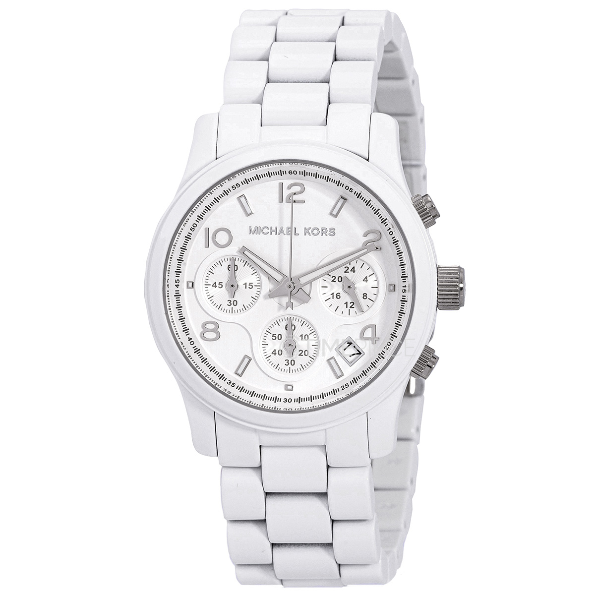 Michael Kors Slim Runway Chronograph Quartz White Dial Ladies Watch MK7331