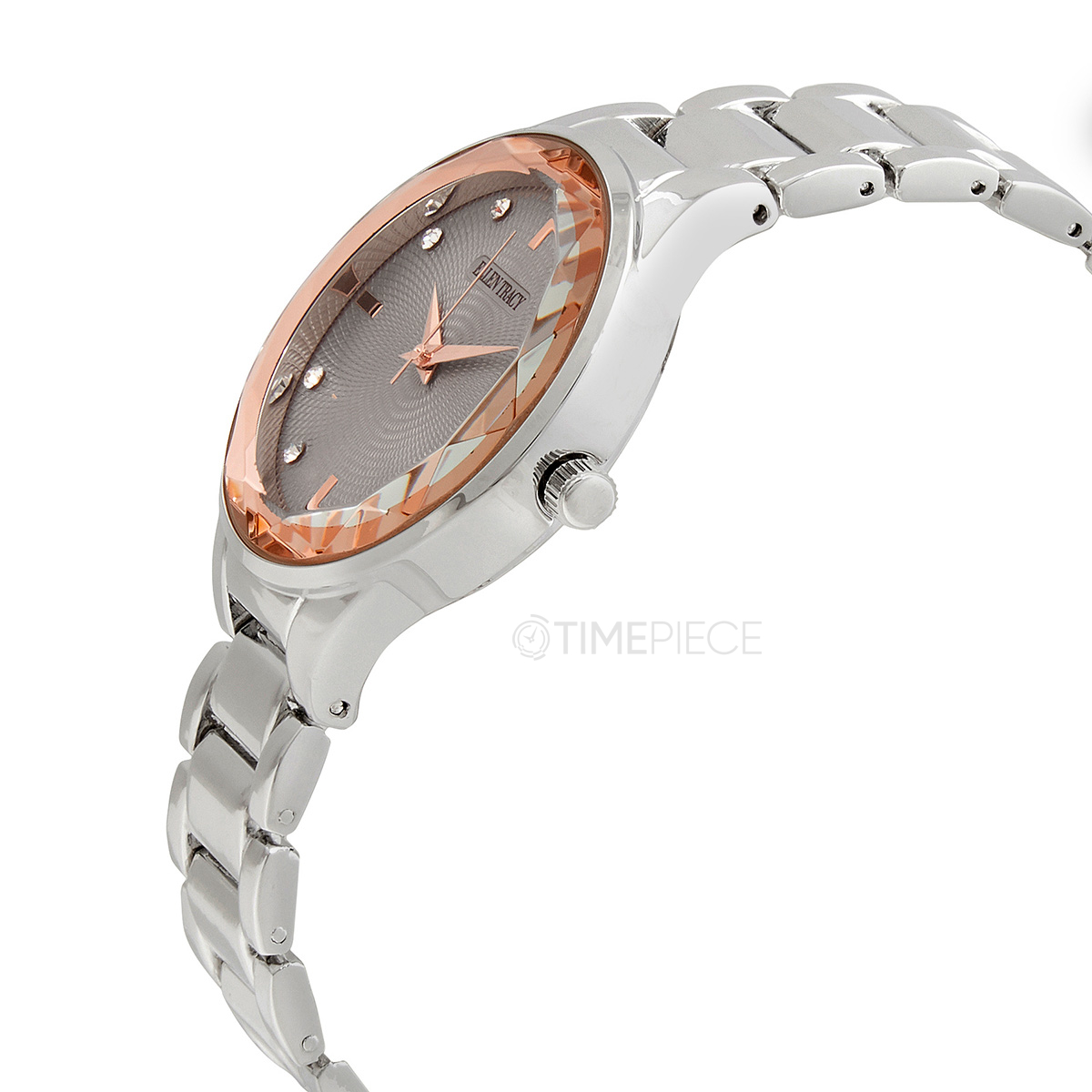 Ellen Tracy Quartz Rose Gold Dial Ladies Watch ET5180RG