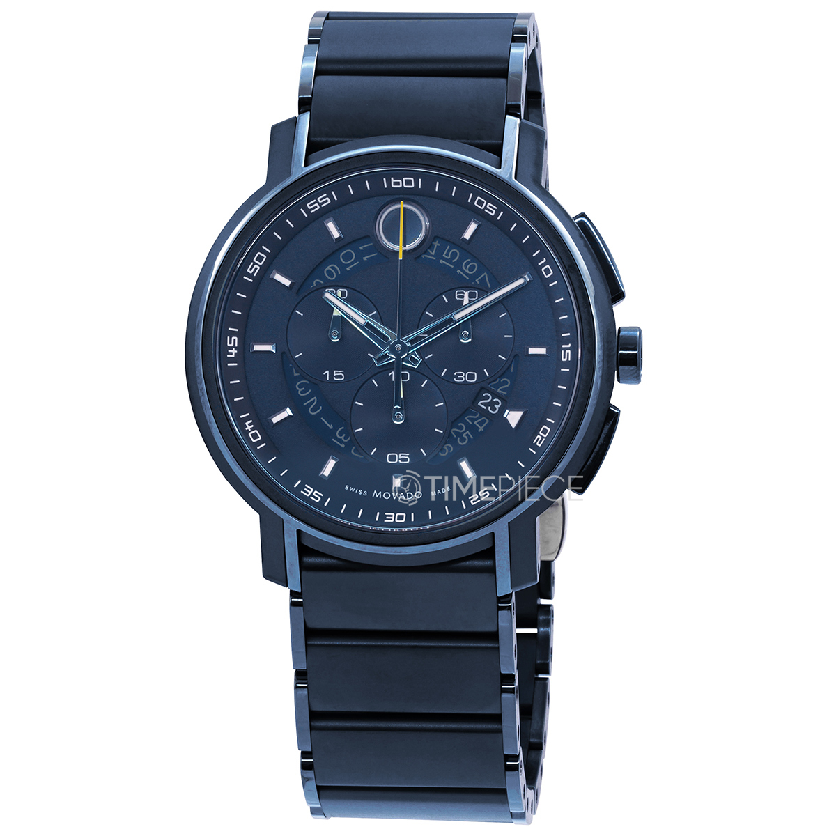 Movado Strato Chronograph Quartz Blue Dial Mens Watch 0607555