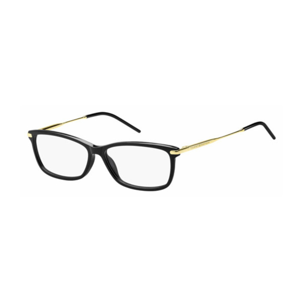 Tommy Hilfiger Mens Black Rectangular Eyeglass Frames TH163608070052