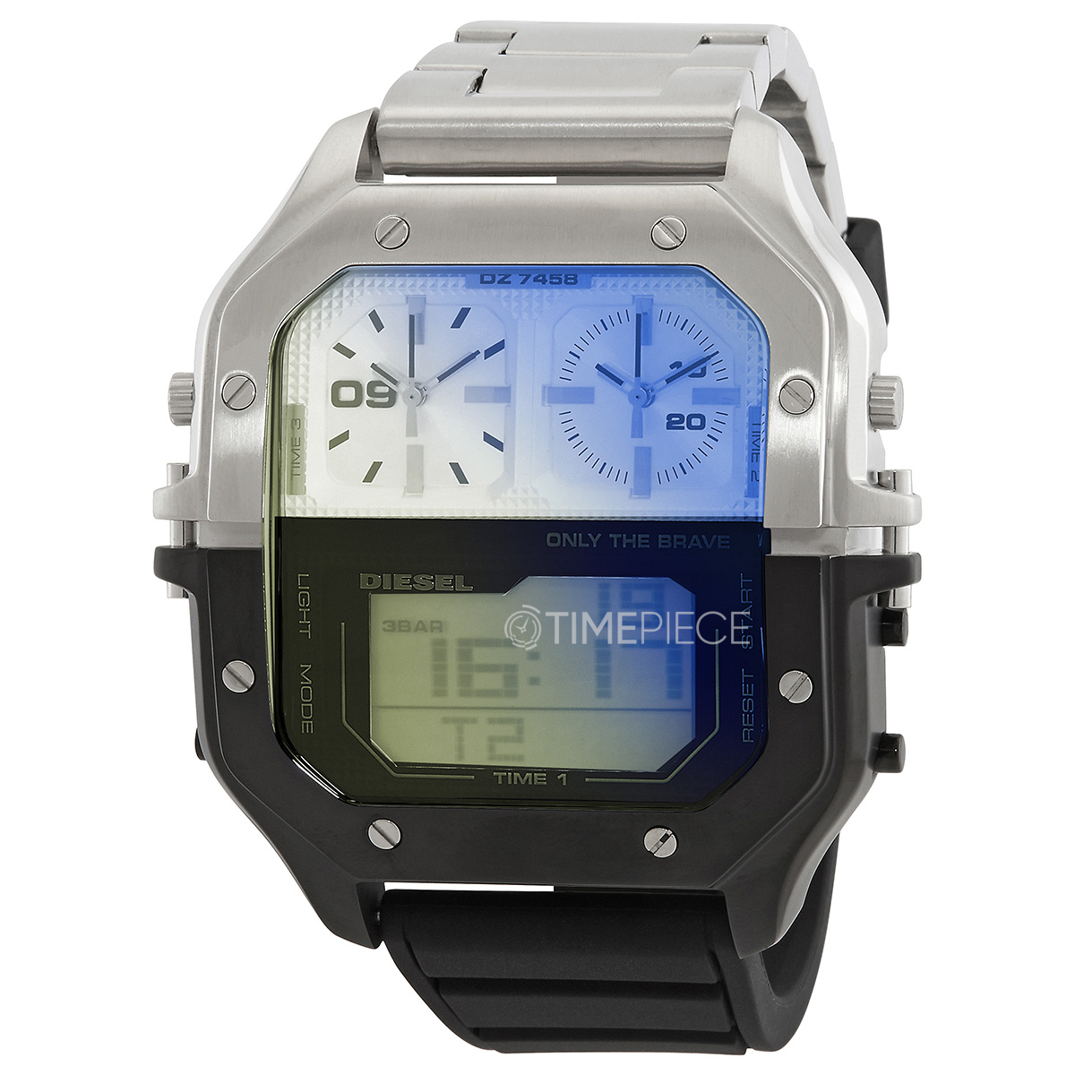 Diesel Clasher Quartz Digital Mens Watch DZ7458