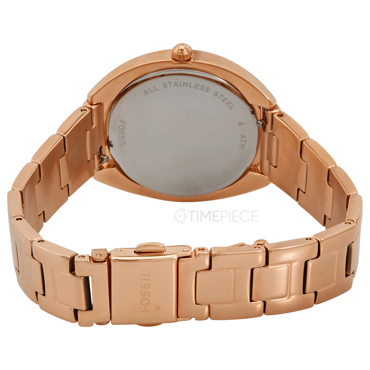 Fossil Gabby Quartz Crystal Rose Gold Dial Ladies Watch ES5070