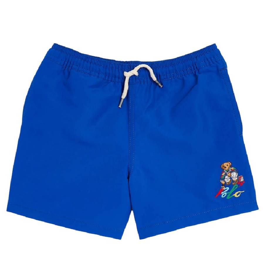Polo Ralph Lauren Boys Signature Bear Motif Swim Shorts