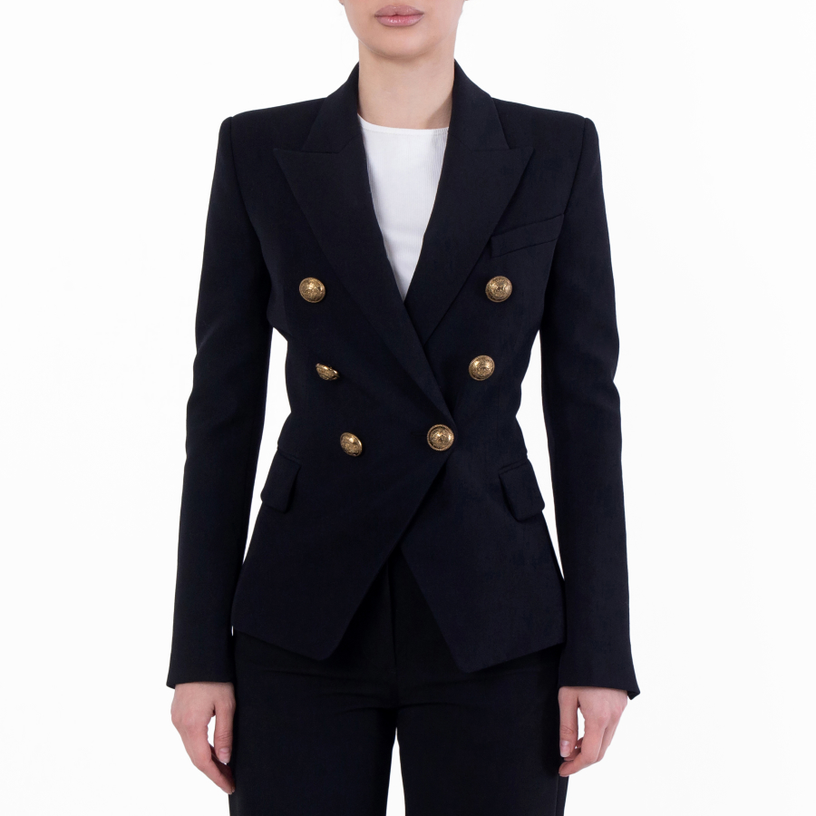Balmain Wool Double-Breasted Blazer