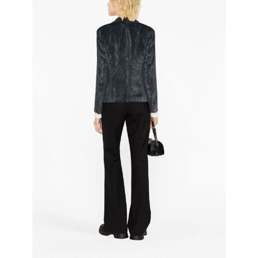 Brunello Cucinelli Navy Textured Tailored Jacket