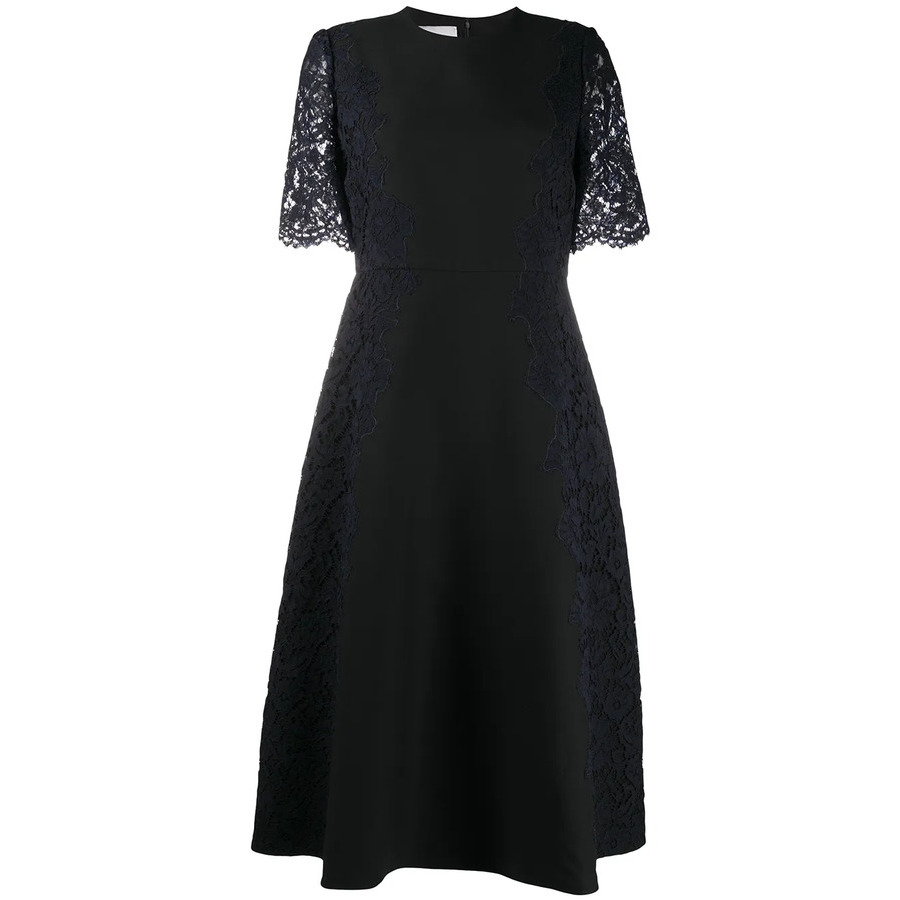Valentino Garavani Lace Sleeve Dress
