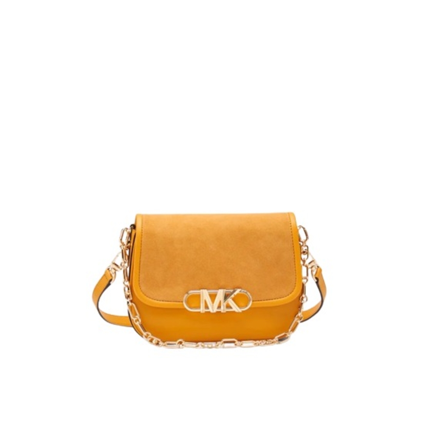 Michael Kors Parker Medium Saddle Messenger Bag Cover