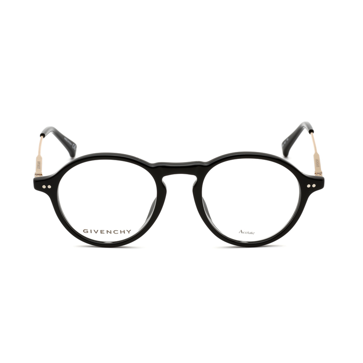 Givenchy Mens Black Round Eyeglass Frames GV010008070047