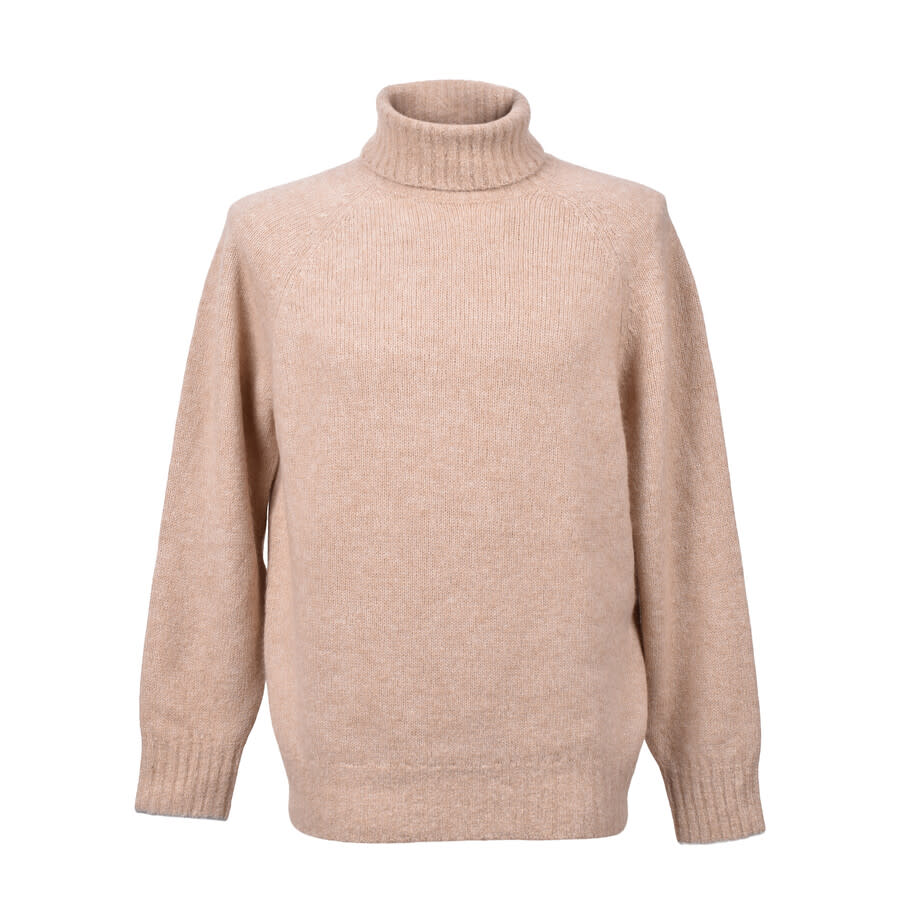 Brunello Cucinelli Light Camel Wool Turtleneck Sweater