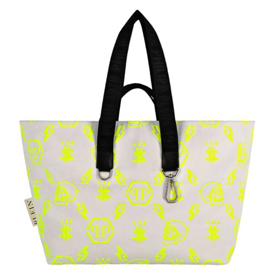 Philipp Plein Monogram Print Nylon Tote Bag