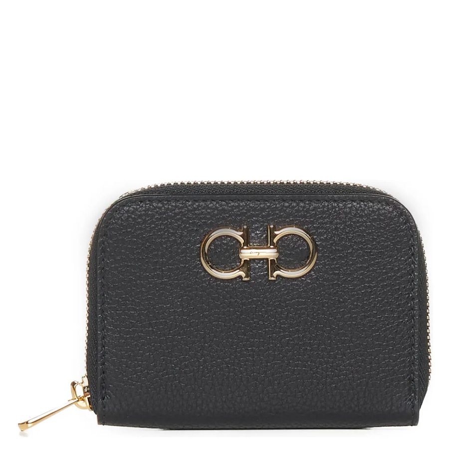 Ferragamo Gancini Leather Coin Purse