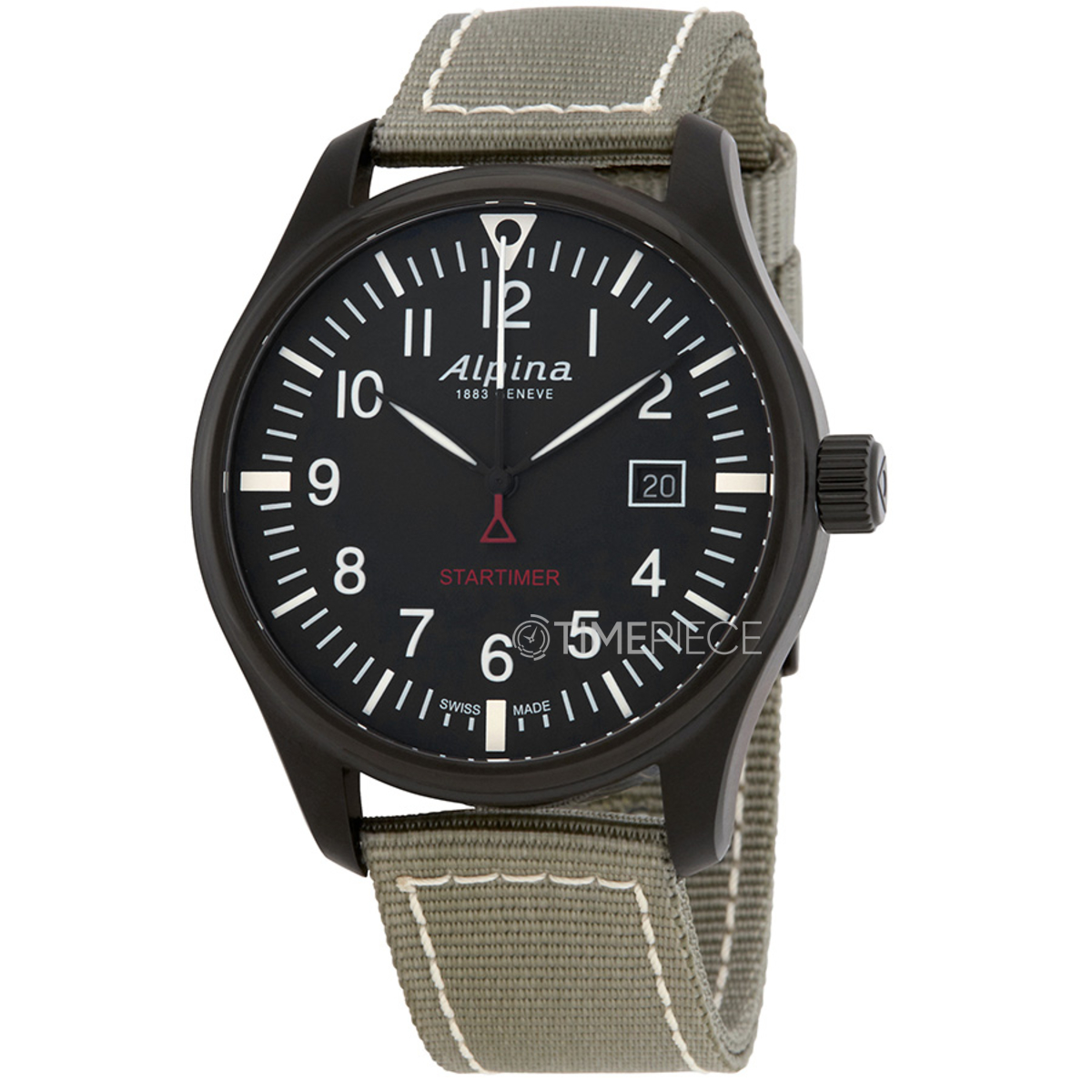 Alpina Startimer Pilot Black Dial Mens Watch AL-240B4FBS6