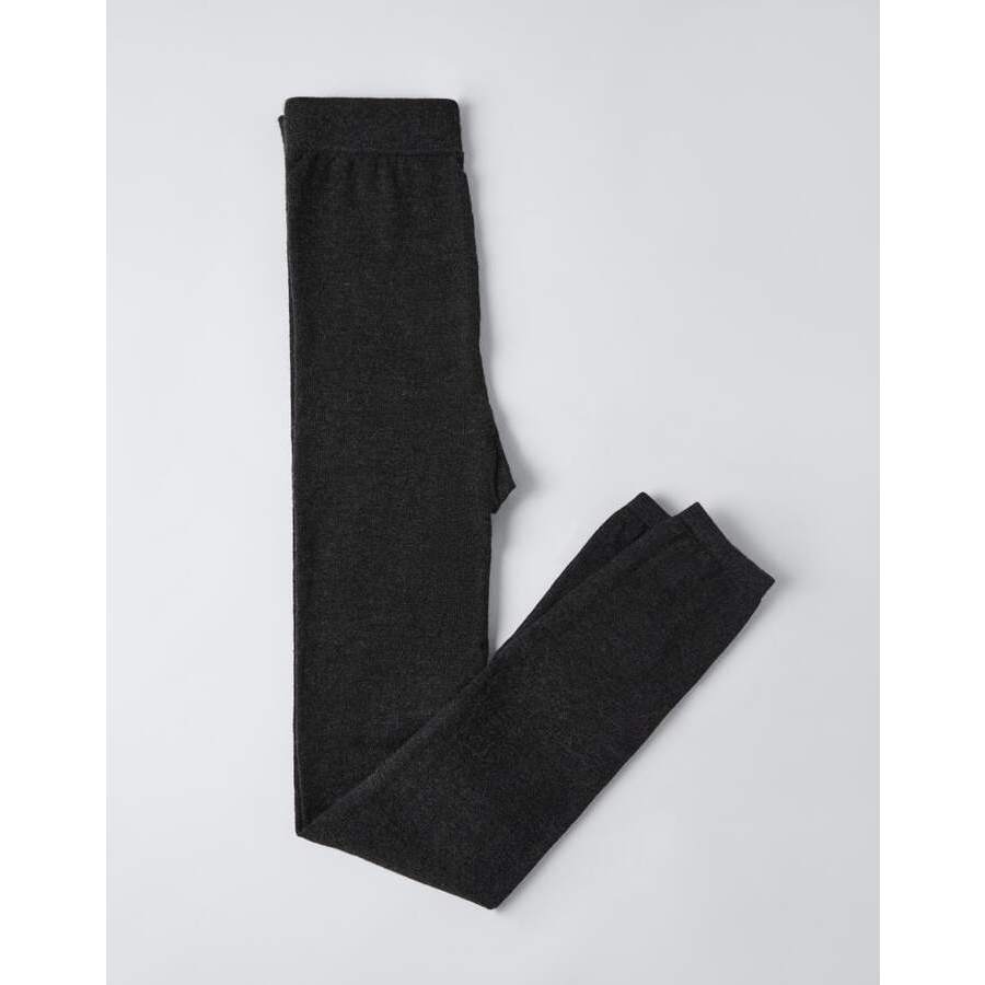 Brunello Cucinelli Womens Lignite Wool Blend Knit Leggings