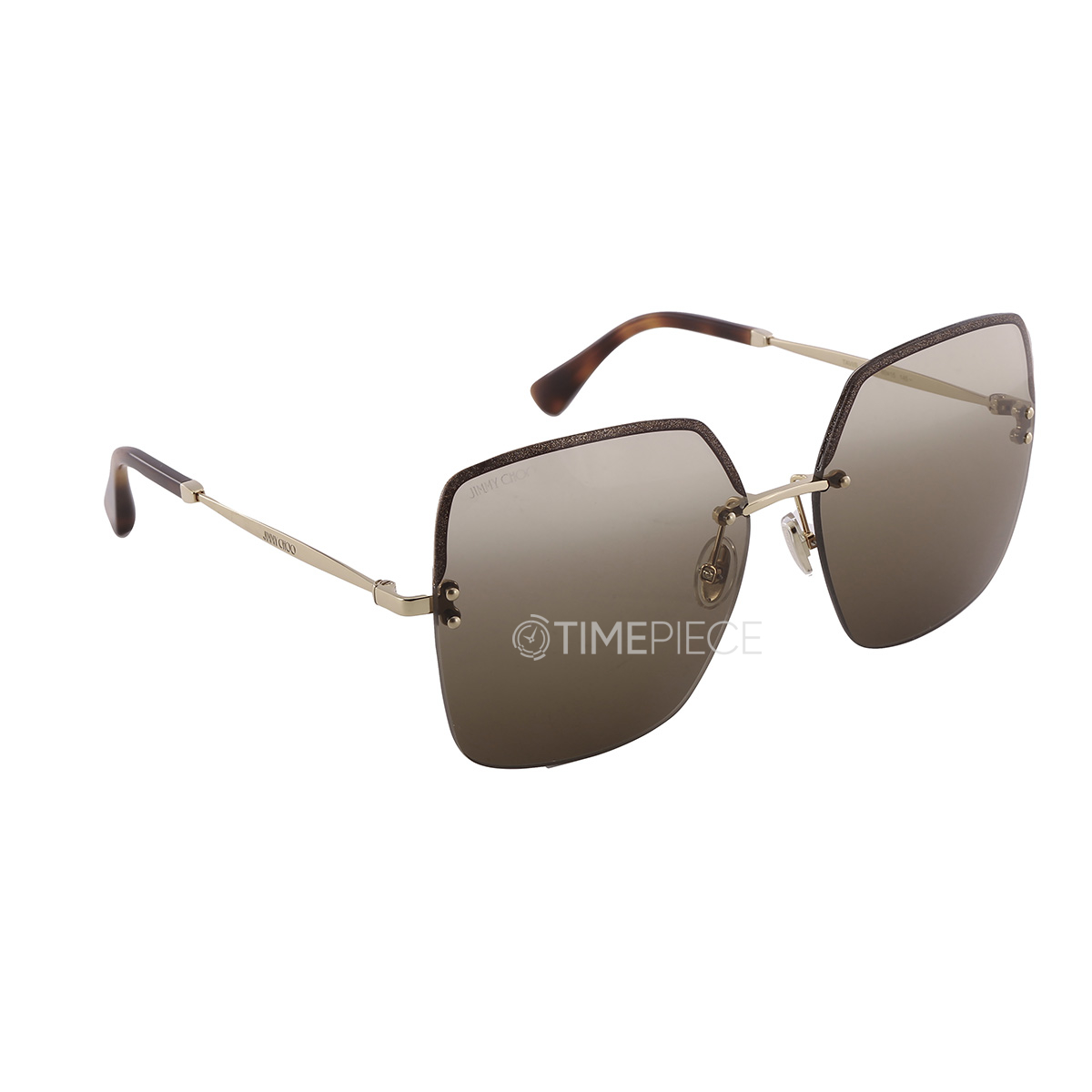 Jimmy Choo Brown Gradient Square Ladies Sunglasses TAVI/S 001Q/HA 60